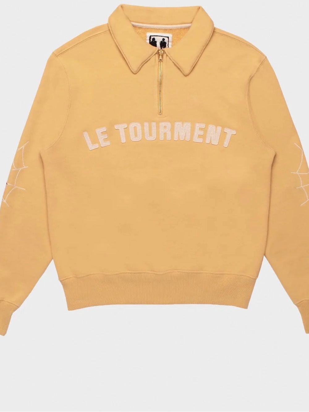 Samual Zalig Le Tourment Yellow Quarter-Zip Collar Men's Sweatshirt worn twice